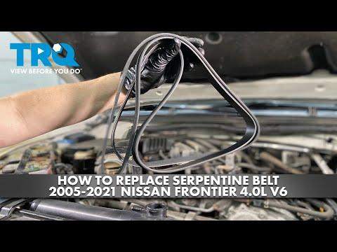 How to Replace Serpentine Belt 2005-2021 Nissan Frontier 4.0L V6