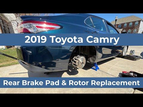 How to Replace Rear Brake Pads and Rotors on a 2019 Toyota Camry