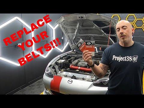 How to Replace the Serpentine Belt on a 2016-2021 Mazda MX-5 Miata (Engine: Inline 4 2.0L)
