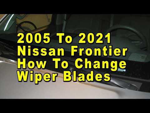 How to Replace Front Windshield Wipers on a 2005-2026 Nissan Frontier