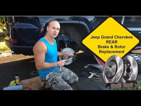 How to replace REAR brakes and rotors on a 2014 Jeep Grand Cherokee (11-18) - full details