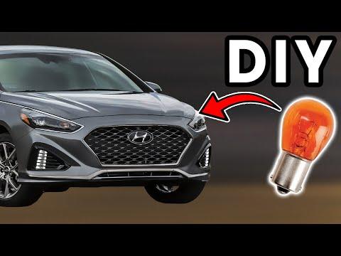 How to Replace the Front Turn Signal Bulb on a 1989-2022 Hyundai Sonata (Trim: Plug-In Hybrid Limited)