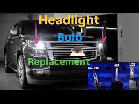 2015 -2019 Headlight Bulb Replacement Tahoe Suburban 💡🚙