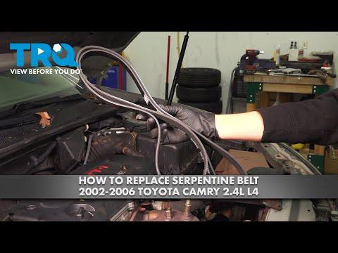 How to Replace Serpentine Belt 2002-2006 Toyota Camry 2.4L L4