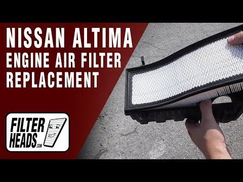How to Replace Engine Air Filter 2007 Nissan Altima L4 2.5L