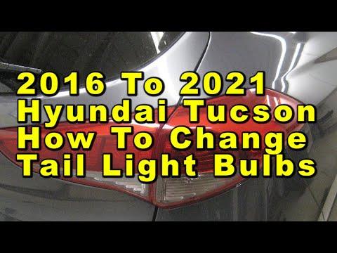 How to Replace Both Taillight Bulbs on a 2010-2021 Hyundai Tucson (Tail/Brake/Turn/Reverse)