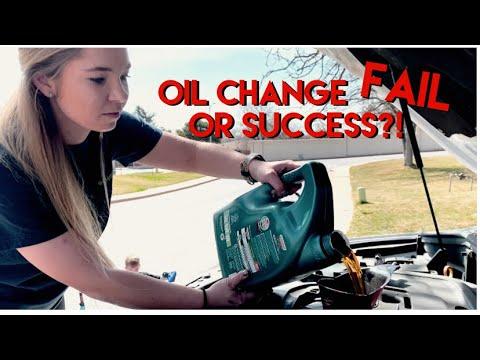 Wife changes oil for the first time! 2018 Dodge Durango