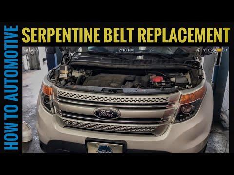 How To Replace The Serpentine Belt On A 2011-2017 Ford Explorer With 3.5l Engine