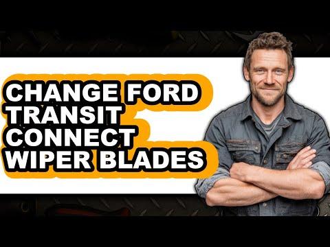 How to Replace Front Windshield Wiper Blades on a 2014-2023 Ford Transit Connect