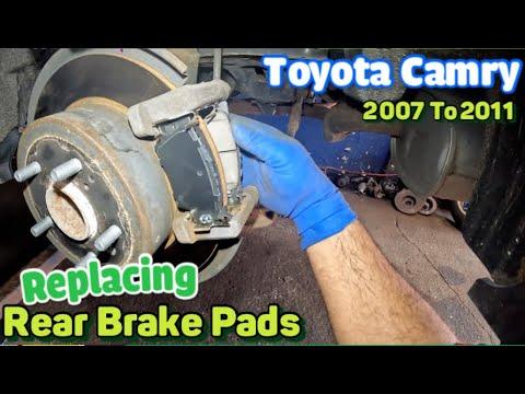 2011 Toyota Camry rear brake pads replacement