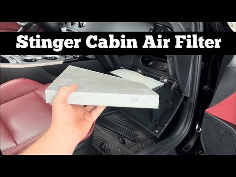 2018 - 2023 Kia Stinger Cabin Air Filter - How To Change Remove Replace A/C AC Filter Location