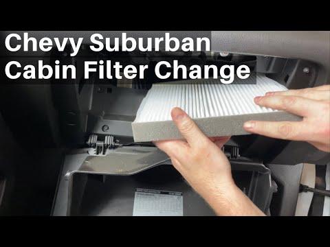 2015 - 2020 Chevy Suburban Cabin Air Filter - How To Change Replace Remove Location - Chevrolet