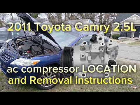 How to Replace the A/C Compressor on a 2011 Toyota Camry Hybrid (HV Electric)