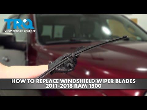 How to Replace Front Windshield Wiper Blades on a 2016 Ram 1500 (J-Hook)