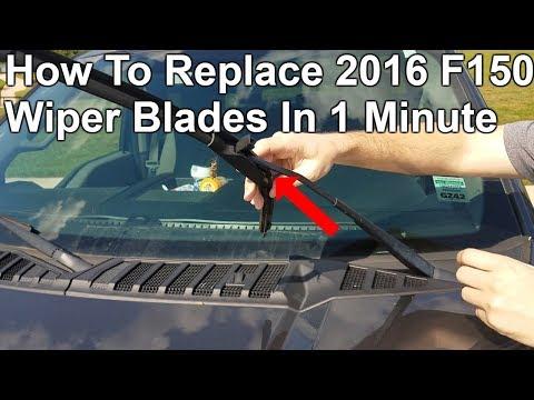 How to Replace Front Windshield Wiper Blades on a 1997-2024 Ford F-150