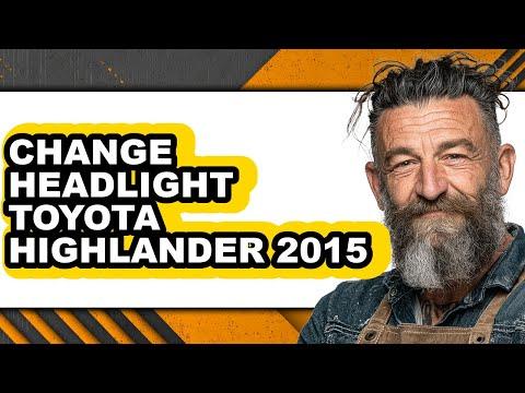 How To Change Headlight Toyota Highlander 2015 (UPDATED)