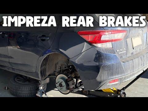 Subaru Impreza Rear Brakes Pads Rotors 2017-2023 DIY How To