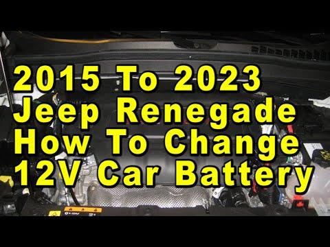 2015 To 2023 Jeep Renegade How To Change 12V Car Battery With Group Size &amp; Part Numbers