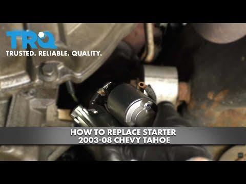 How to Replace Starter 2003-08 Chevy Tahoe