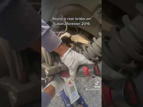 Subaru forester 2016 rear brake pads replace