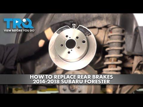 How to Replace Rear Brakes 2014-2018 Subaru Forester
