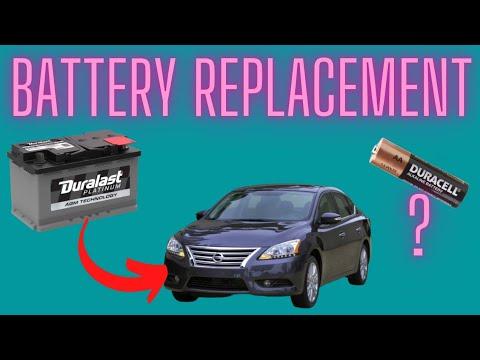 how to replace a battery on a Nissan Sentra 1.8 L