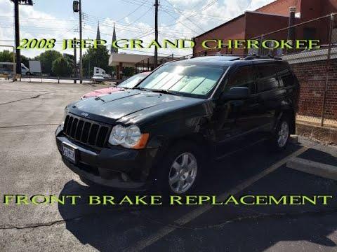 2008 Jeep Grand Cherokee front brake pad replacement