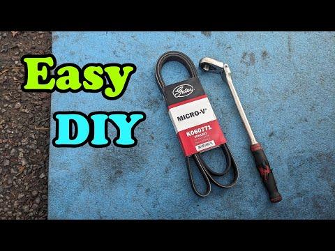 How to Replace the Serpentine Belt on a 2017-2022 Chrysler Pacifica (Accessory Drive Belt) (Engine: V6 3.6L)