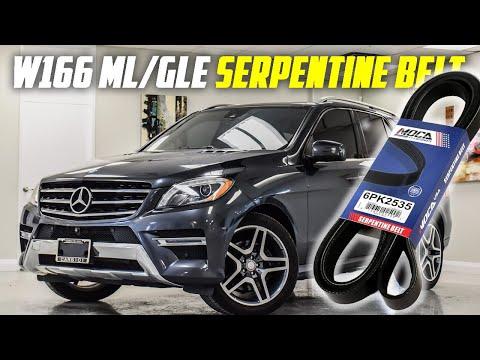 How to replace your Mercedes Benz ML350 GLE350 W166 Serpentine belt 2012-2019 #gle350 #ml350