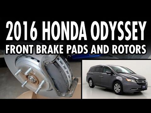 How to Replace Front Brake Pads and Rotors (2016 Honda Odyssey) [E131]