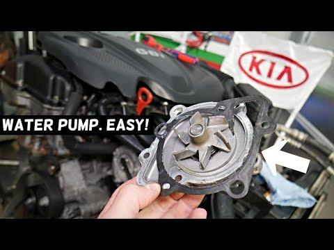 KIA OPTIMA WATER PUMP REPLACEMENT REMOVAL LOCATION