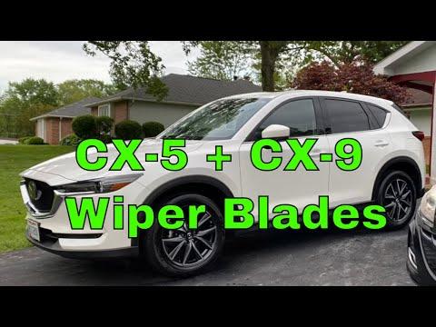 How to Replace and Change Windshield Wipers on a 2018 2019 2020 Mazda CX-5 CX-9 &amp; 6 Correct Blades