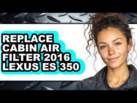 How To Replace Cabin Air Filter 2016 Lexus ES 350 - Easy Guide