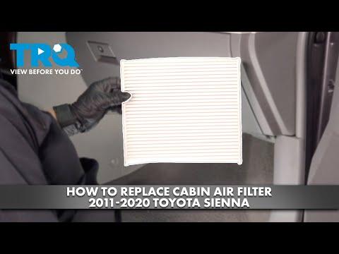 How to Replace Cabin Air Filter 2011-2020 Toyota Sienna