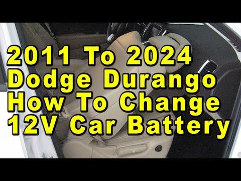 2011 To 2024 Dodge Durango How To Change 12V Car Battery With Group Size &amp; Part Numbers