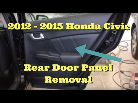 How to Replace the Rear Door Lock Actuator on a 2012-2015 Honda Civic (Engine: Inline 4 1.8L)