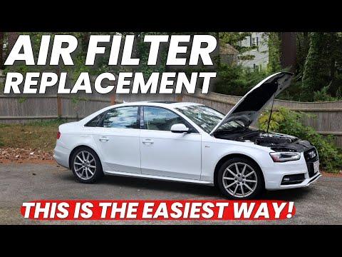 Audi A4 Engine Air Filter Replacement DIY (2009-2016)