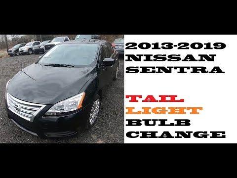 How to change replace Tail light bulbs in Nissan Sentra 2013-2019