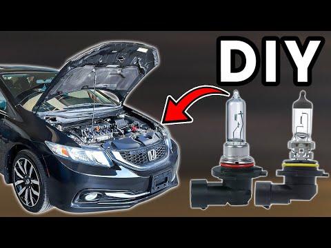 DIY 2012-2015 Honda Civic Headlight Bulb Replacement | How To Replace Honda Civic Bulbs