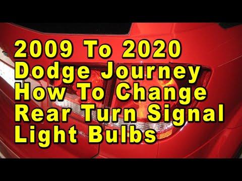 How to Replace Rear Turn Signal Bulbs on a 2011-2020 Dodge Journey (Tail Light Removal)