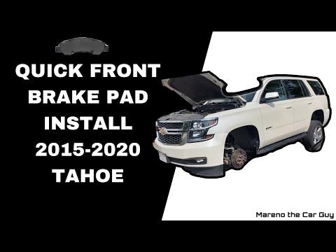 20 minute front brake pads install 2015-2020 Chevy Tahoe