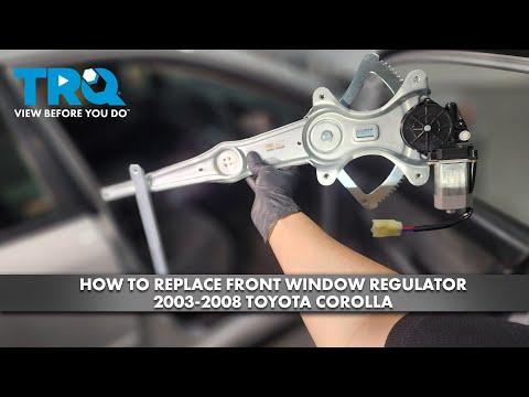 How to Replace Front Window Regulator with Motor 2003-2008 Toyota Corolla