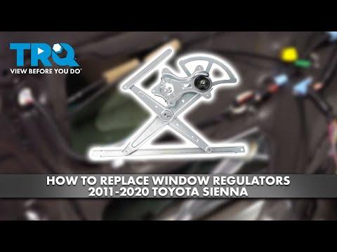 How to Replace the Rear Window Regulator on a 2010-2020 Toyota Sienna