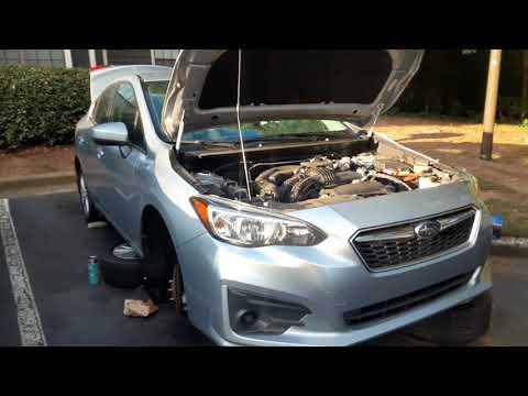 changing Brake pads on a 2018 Subaru Impreza