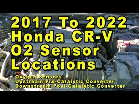 2017 To 2022 Honda CR-V O2 Oxygen Sensor Locations Upstream &amp; Downstream Pre &amp; Post Cat