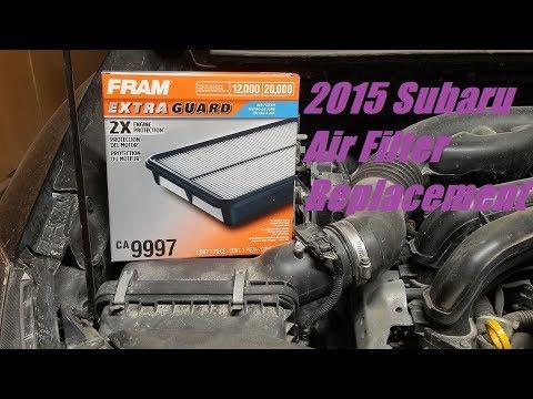 2015 Subaru Impreza Air Filter Replacement