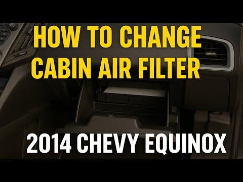 How to change CABIN air filter 2014 Chevy Equinox