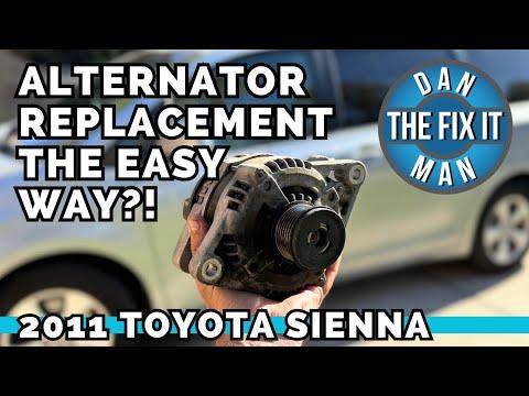 2011 - 2020 Toyota Sienna 3.5L V6 2GR-FE Alternator Replacement! Battery Not Charging! Easy DIY