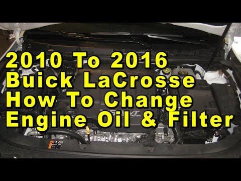 2010 To 2016 Buick LaCrosse How To Change Engine Oil &amp; Filter With Part Numbers