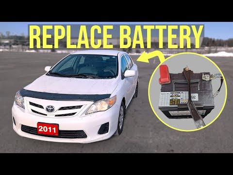 How to Replace the Battery on a 1982-2019 Toyota Corolla (Engine: Inline 4 1.8L)